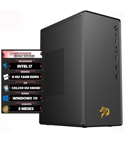 Pc Cpu desktop I7 8700 8ª Geração, 16gb Ram, Ssd 240gb+win 11+